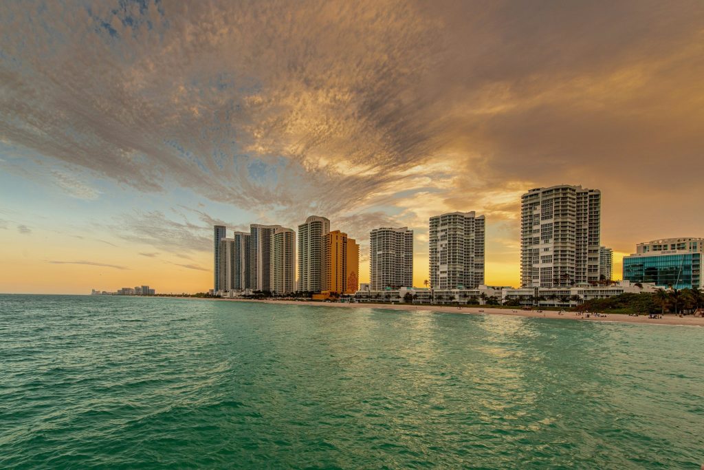 A city next to the water